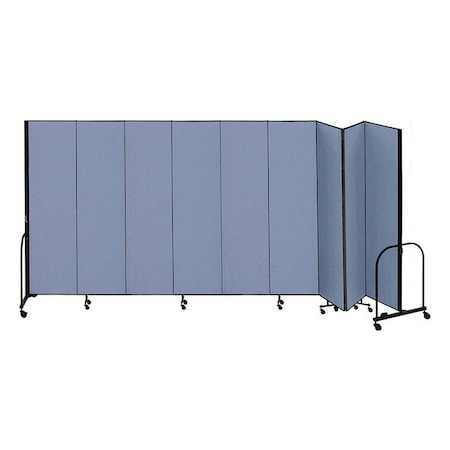 Partition, 16 Ft 9 In W x6 Ft 8 In H, Blue MPN:CFSL689-DB