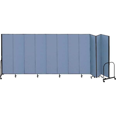 Partition, 20 Ft 5 In W x7 Ft 4 In H, Blue MPN:CFSL7411-DB