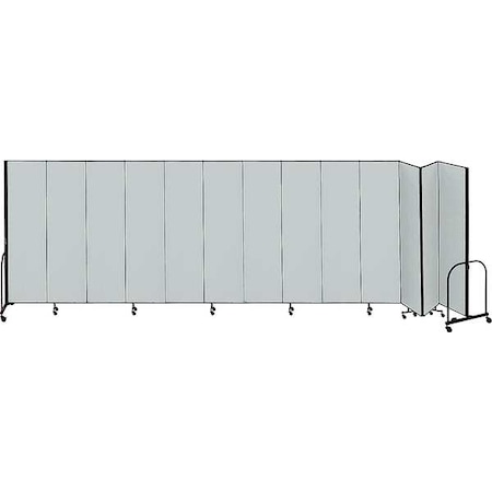 Partition, 24 Ft 1 In W x7 Ft 4 In H, Gray MPN:CFSL7413-DG