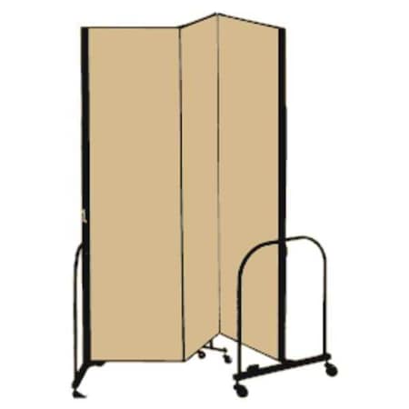 Partition, 5 Ft 9 In W x7 Ft 4 In H, Beige MPN:CFSL743-DO