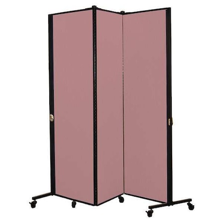 Portable Room Divider, 5Ft 9In W, Rose MPN:HKDL603-DM