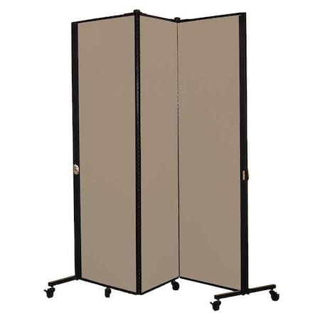 Portable Room Divider, 5Ft 9In W, Sndlwood MPN:HKDL603-VO