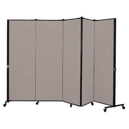 Portable Room Divider, 9Ft 5In W, Stone MPN:HKDL605-DG