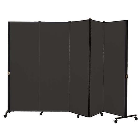 Portable Room Divider, 9Ft 5In W, Black MPN:HKDL605-DX