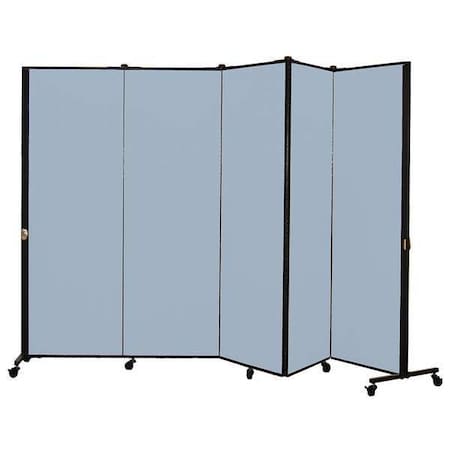 Portable Room Divider, 9Ft 5In W, Blue MPN:HKDL605-VB