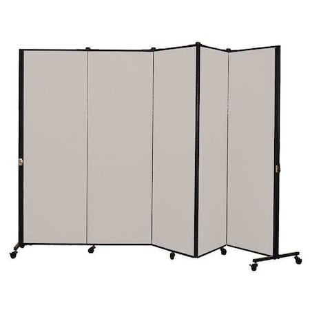 Portable Room Divider, 9Ft 5In W, Granite MPN:HKDL605-VG