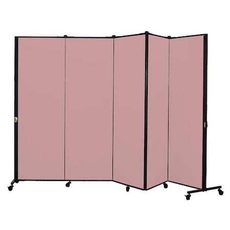 Portable Room Divider, 9Ft 5In W, Rspbrry MPN:HKDL605-VM