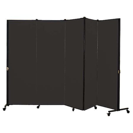 Portable Room Divider, 9Ft 5In W, Coal MPN:HKDL605-VX