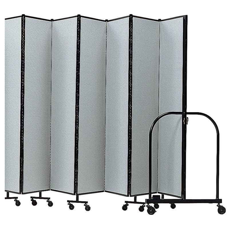 Screenflex Portable Room Partition Divider, 72inH x 157inW, Gray MPN:CFSL607DG