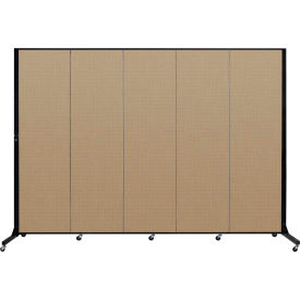 Screenflex 5 Panel Light-Duty Portable Room Divider 6'5