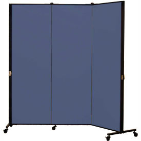 Healthflex Portable Medical Privacy Screen 3-Panel Lake HKDL603-DB
