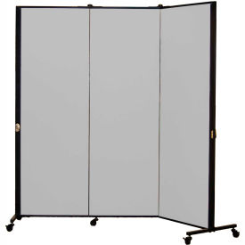 Healthflex Portable Medical Privacy Screen 3-Panel Stone HKDL603-DG