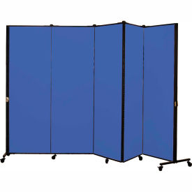 Healthflex Portable Medical Privacy Screen 5-Panel Primary Blue HKDL605-DS