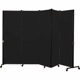 Healthflex Portable Medical Privacy Screen 5-Panel Charcoal HKDL605-DX