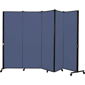 Healthflex Portable Medical Privacy Screen 5-Panel Vinyl Blue Tide HKDL605-VB