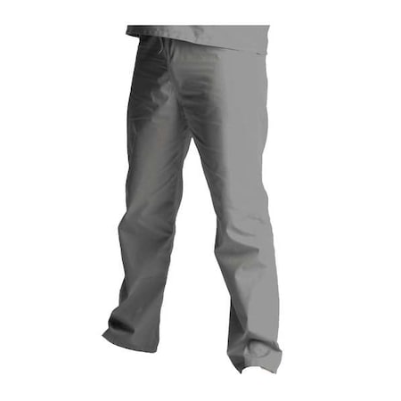 Scrub Pants, Cotton/Polyester, Drawstring Waist, 31 1/2 in Inseam, 2 Pockets, Gray, Size XL MPN:85221