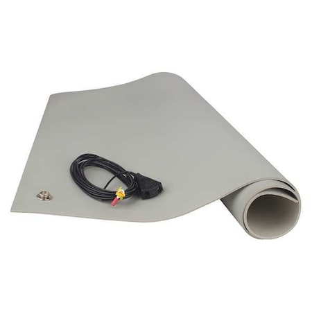 Dissipative Floor Mat, Gray, 4 x 6 ft. MPN:8203
