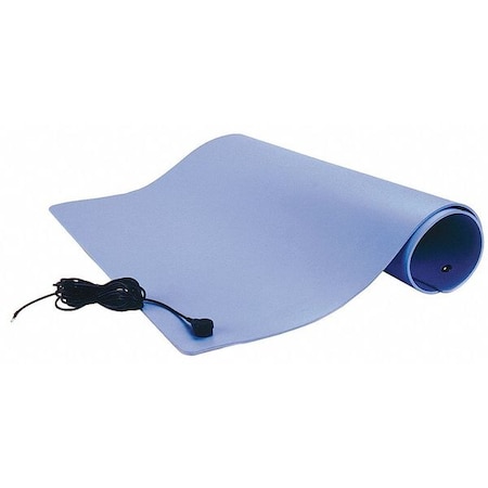 Dissipative Floor Mat, Blue, 2 x 4 ft. MPN:TM2448L3BL-L