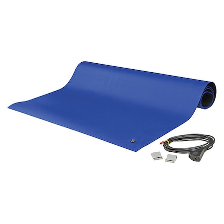 Dissipative Table Mat, Blue, 2 x 4 ft. MPN:8900