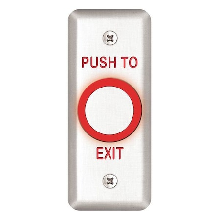 Exit Push Button, 1-3/4 in. W MPN:463NU