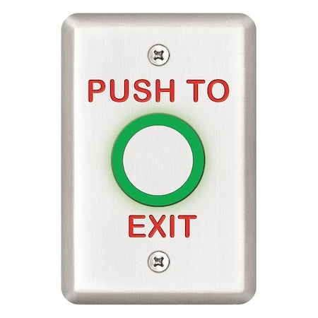 Exit Push Button, 2-7/8 in. W MPN:463U