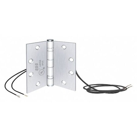 Electrified Hinge, Stainless Steel, Satin Chrome, Includes: Mounting hardware MPN:PTH-10Q