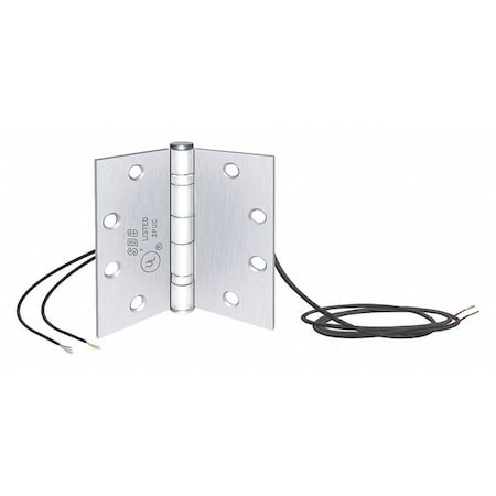 Electrified Hinge, Stainless Steel, Satin Chrome, Includes: Mounting hardware MPN:PTH-4Q-DPS