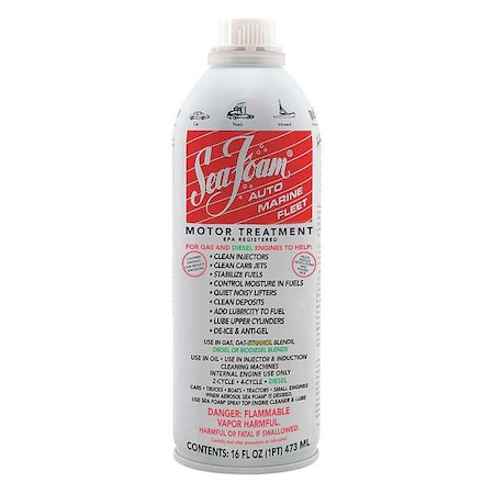 Motor Treatment, Can, 16 oz, Diesel Engines/Gasoline Engines, Fuel Injector, Clear MPN:SF16