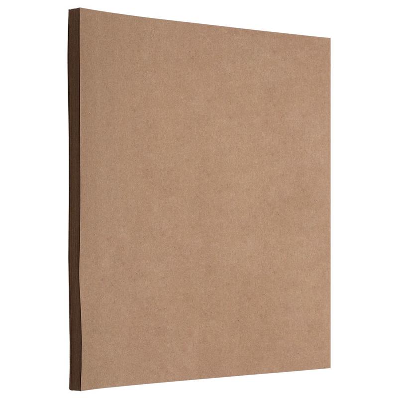 JAM Paper Card Stock, Brown Kraft, Letter (8.5in x 11in), 60 Lb, Pack Of 50 MPN:64426896