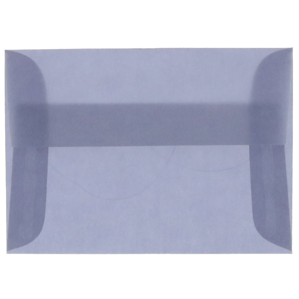 JAM Paper Translucent Envelopes, #4 Bar (A1), Gummed Seal, Wisteria Purple, Pack Of 25 MPN:1591610