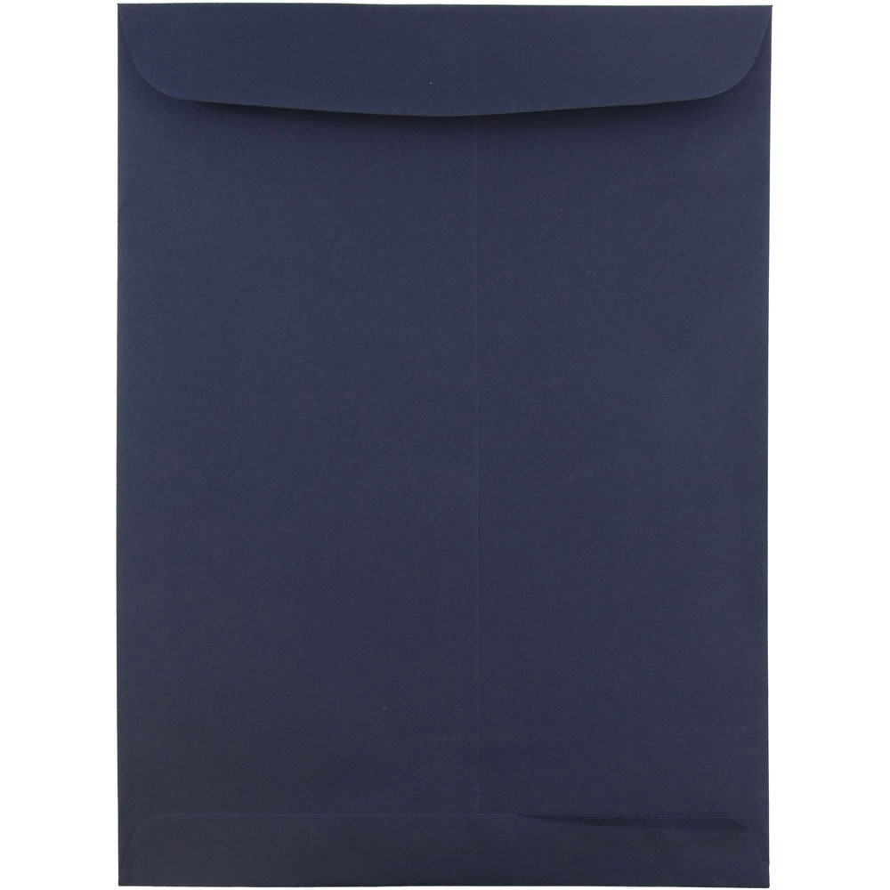 JAM Paper Open-End 9in x 12in Catalog Envelopes, Gummed Closure #10 1/2, Navy Blue, Pack Of 25 MPN:51287431