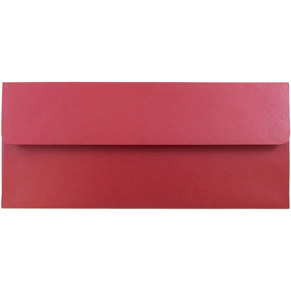 JAM Paper #10 Metallic Business Envelopes, Gummed Closure, Jupiter Red Stardream, Pack Of 25 MPN:V018285