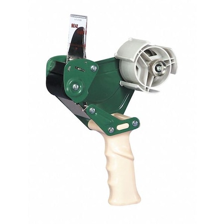 Tape Dispenser, 3 in Max. Tape Width. 6 1/4 in Tape Core Dia, Pistol, Plastic, Blue MPN:QPC-3398