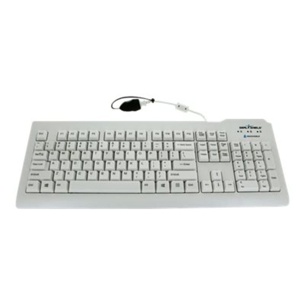 Seal Shield Silver Seal Glow Waterproof - Medical - keyboard - washable - backlit - USB - QWERTY - US - white MPN:SSWKSV207G