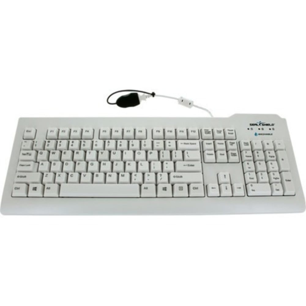Seal Shield Seal Clean - Keyboard - USB - QWERTY - Spanish - white MPN:SSWKSV208ES