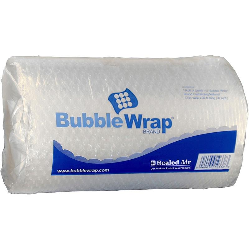 Sealed Air Bubble Wrap Multi-purpose Material - 12in Width x 30 ft Length - 1 Wrap(s) - Lightweight, Perforated - Clear MPN:19338