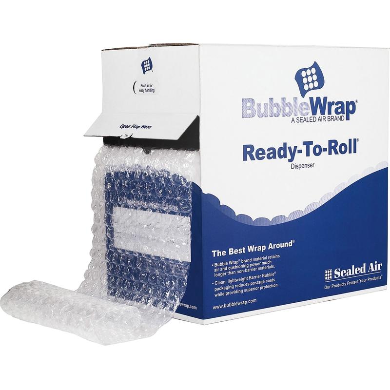 Sealed Air AirCap Cellular Cushioning Bubble Wrap, 12in x 100ft, Clear MPN:48561