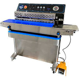 Sealer Sales® Direct Heat Horizontal Band Sealer with Vacuum or Gas Flush 10mm Seal Width HR-MV980ZQ