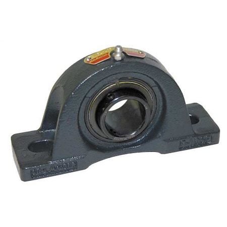 Pillow Block Bearing, Cast Iron Housing Material, Set Screw, Ball, 1/2 in Dia, Alloy Steel Insert Material MPN:NPL-8