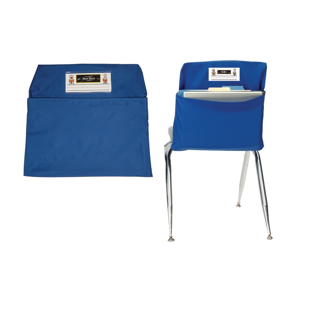 Seat Sack Chair Pocket, Small, 12in, Blue, Pack Of 2 MPN:SSK00112BL-2