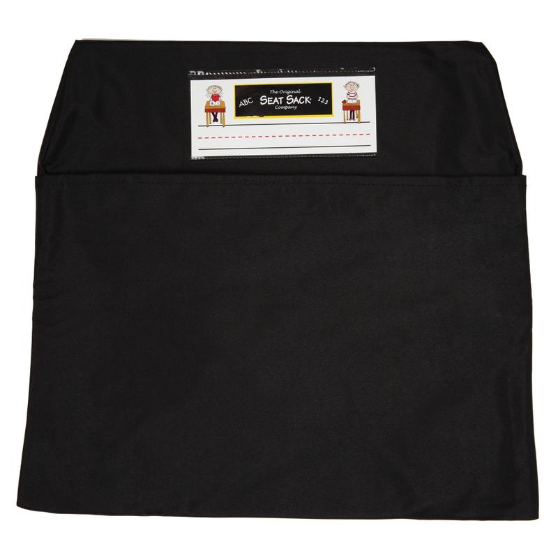 Seat Sack Chair Pocket, Medium, 15in, Black, Pack Of 2 MPN:SSK00115BK-2