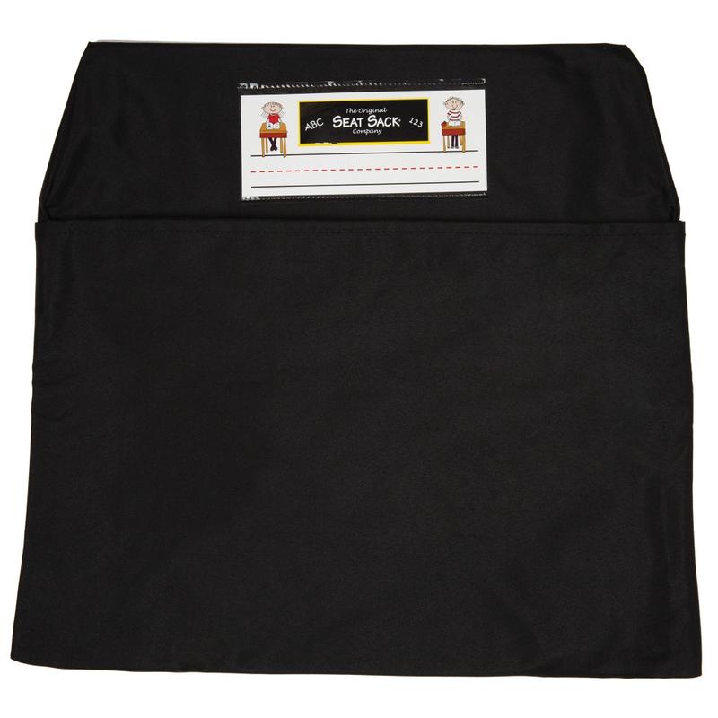 Seat Sack Chair Pocket, Large, 17in, Black, Pack Of 2 MPN:SSK00117BK-2