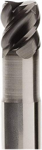 Corner Chamfer End Mill: 16 mm Dia, 16 mm LOC, 4 Flutes, 0.3 mm Chamfer Width, Solid Carbide MPN:02452933