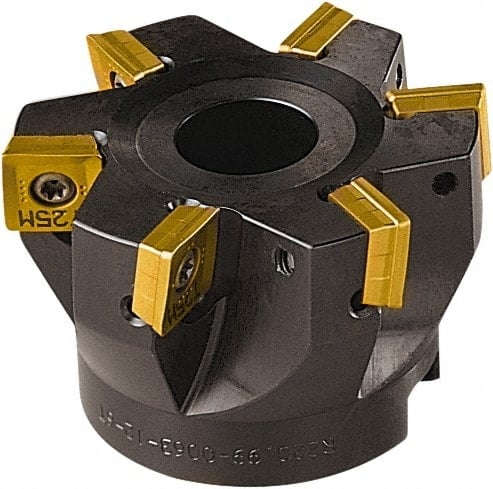 63mm Cut Diam, 22mm Arbor Hole Diam, 11mm Max Depth, Indexable Square-Shoulder Face Mill MPN:00005598