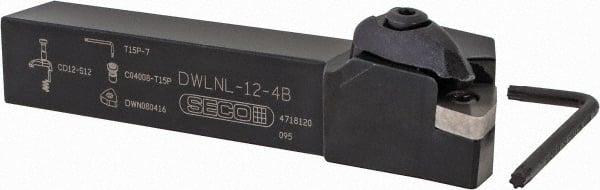 Indexable Turning Toolholder: DWLNL-12-4B, 95 &deg; Lead Angle, Clamp MPN:02565606