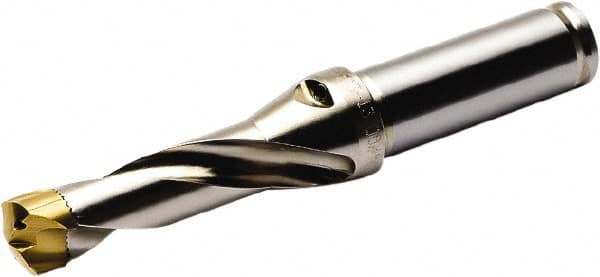 Replaceable-Tip Drill: 10 to 10.49 mm Dia, 30 mm Max Depth, 16 mm Weldon Flat Shank MPN:02462815