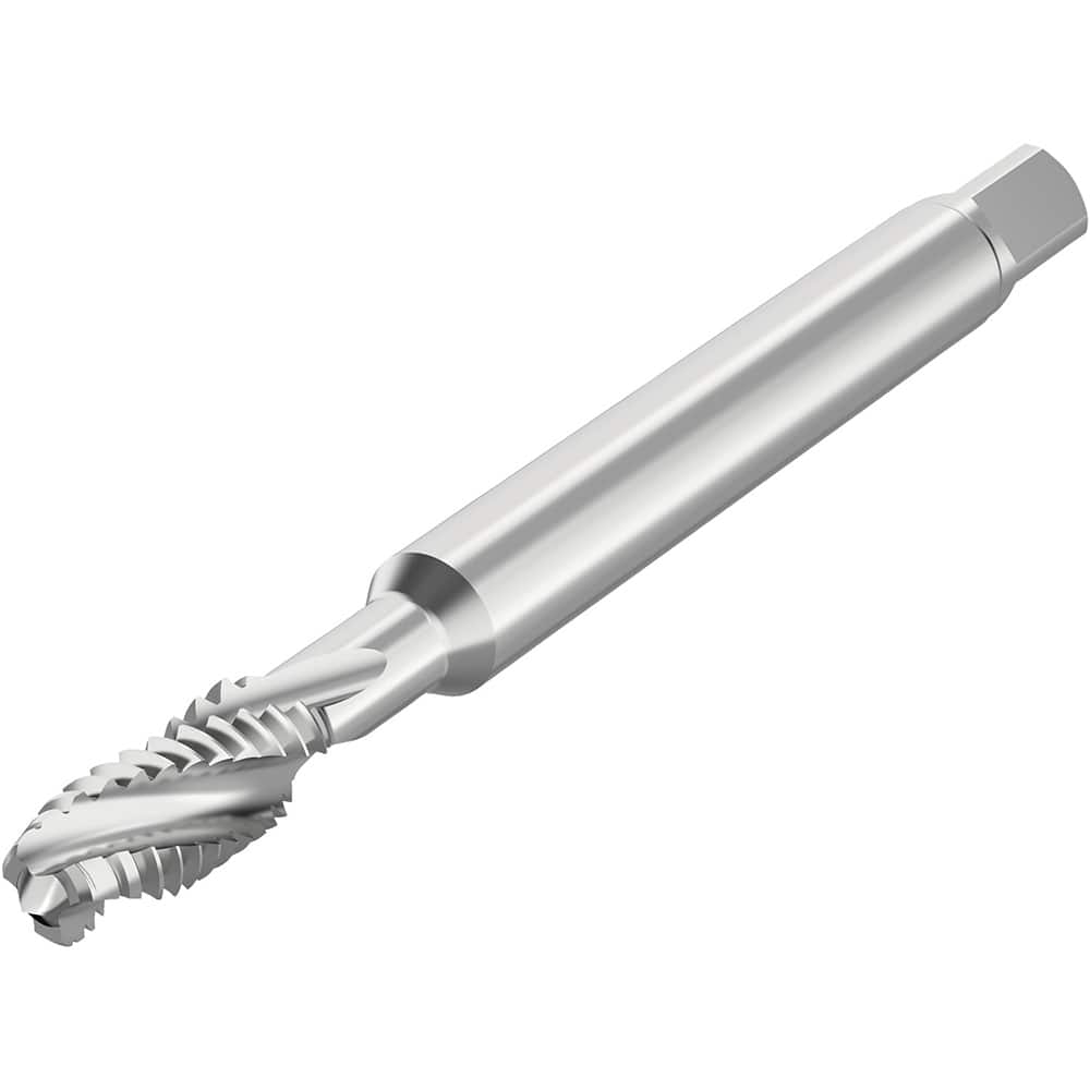 Spiral Flute Tap: #3-48, UNC, 3 Flute, Modified Bottoming, 2B Class of Fit, HSS-E-PM, Bright/Uncoated MPN:10001114