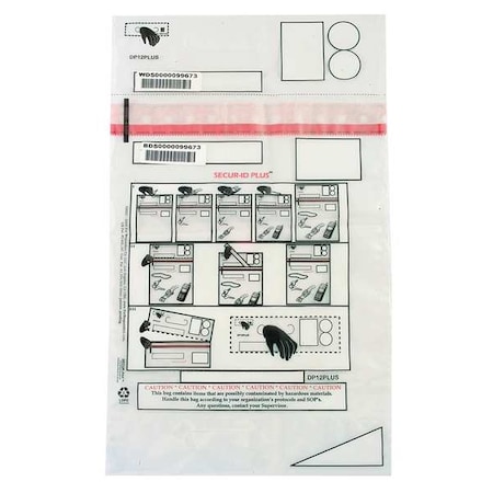 Decon Property Bag, 12 x 16 In, PK250 MPN:DP12PLUS