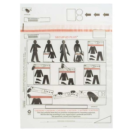 Decon Property Bag, 22 x 24 In, PK250 MPN:DP22PLUS