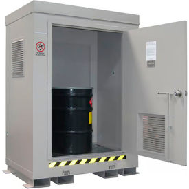 Securall® 2 Drum 4HR Fire-Rated Agri-Chemical Storage Locker 5'W x 3'6